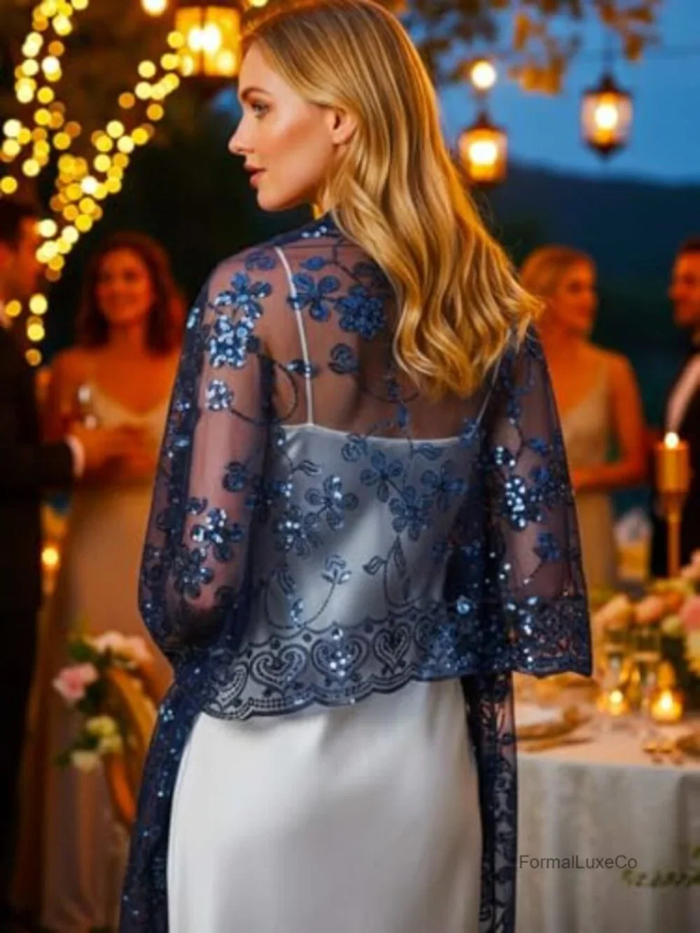 Sparkling Sequin Sheer Pashmina Shawl Wrap for Evening Dress Wedding
